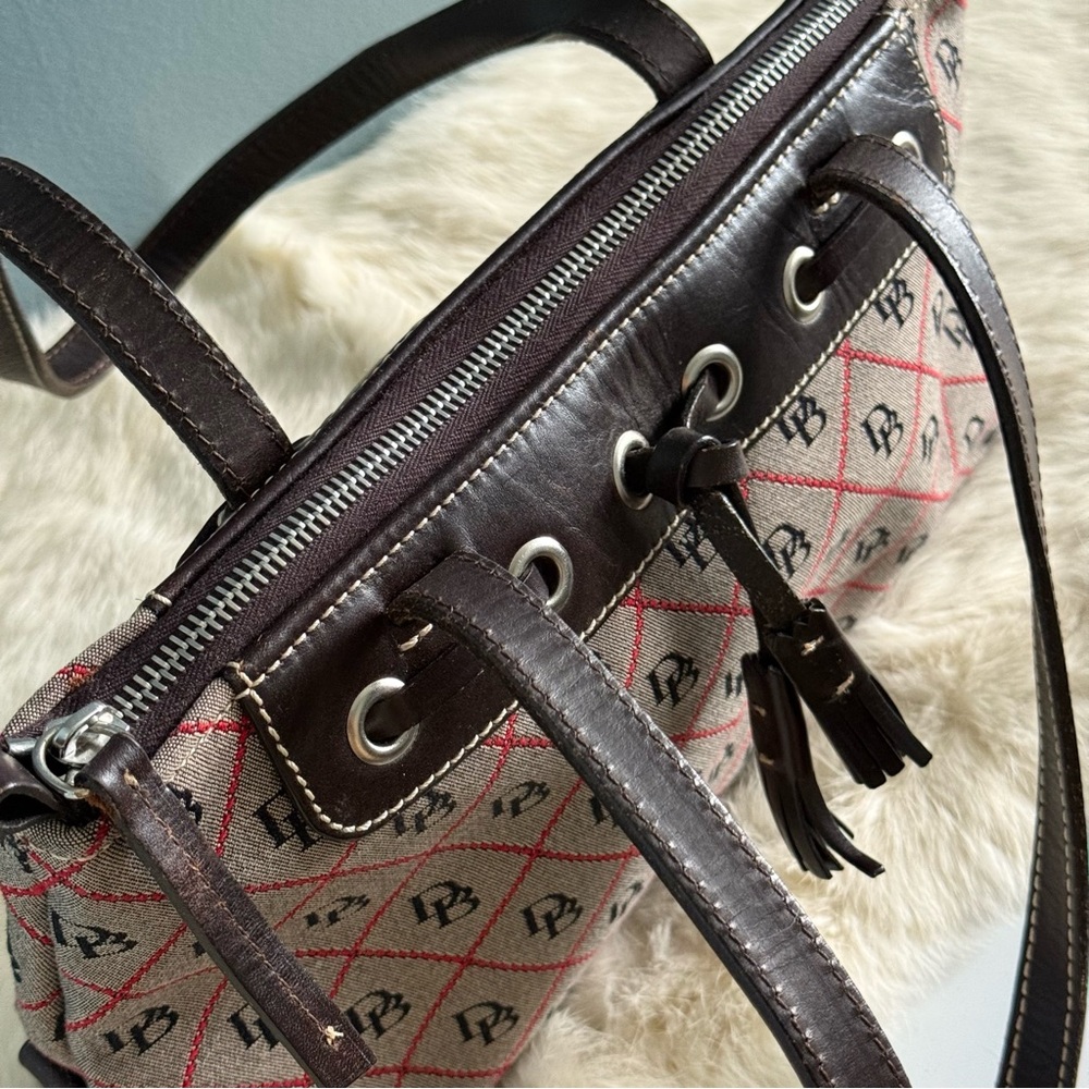 Dooney and Bourke Vintage Quilted Monogram Zip Top Tote - Picture 8 of 12